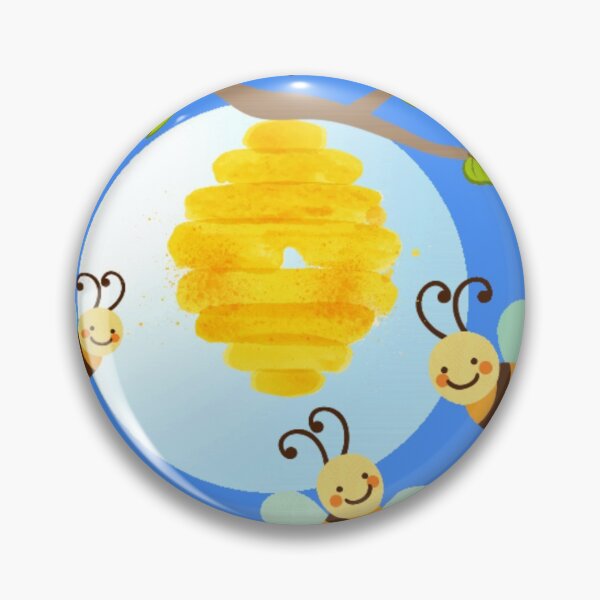 Item preview, Bumblebee. Beautiful honeybee seamless pattern in blue background.  designed and sold by docferds.
