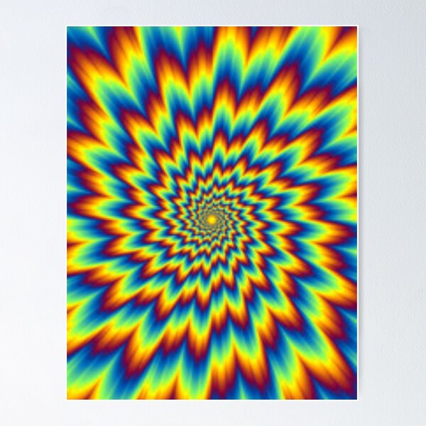 Item preview, Rainbow spiral - Optical Illusion designed and sold by BarthasBasement.