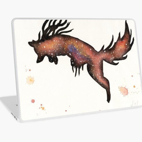 Red Nebular Fox Laptop Skin