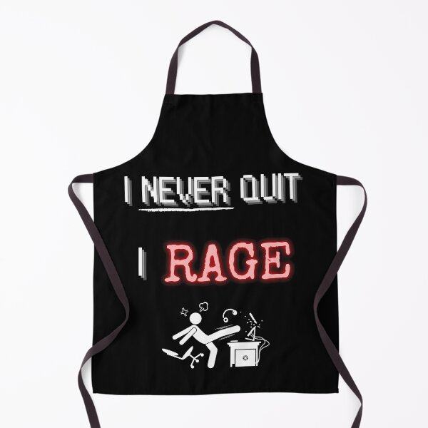 Item preview, I Never Quit I Rage Quit - Gamer Rage designed and sold by For the love of Pixels.
