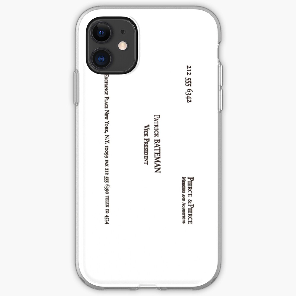 "Patrick Bateman's Card" iPhone Case & Cover by Simplez Redbubble