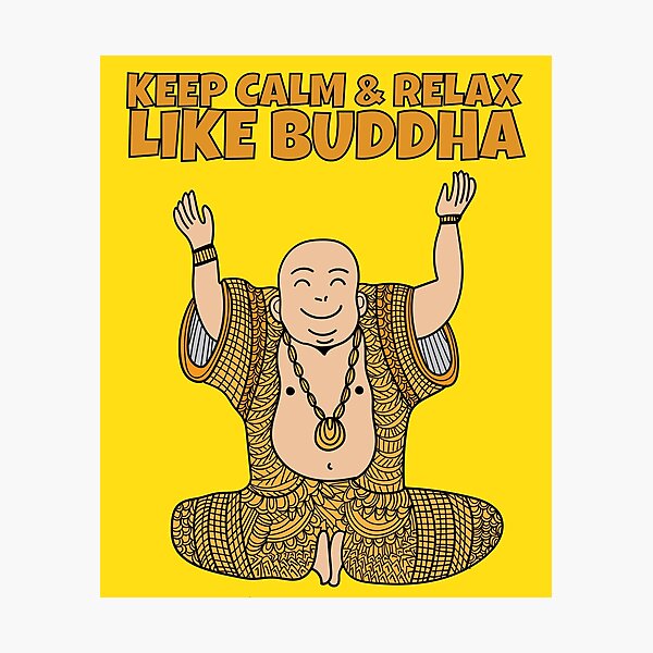 Item preview, Buddha Saying Mandala Relax designed and sold by flofin.