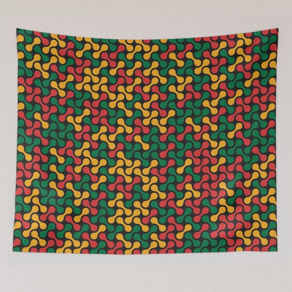 Item preview, Metaballs Pattern (Rasta Colours) designed and sold by John Uttley.