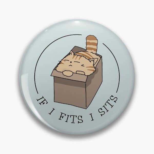 Item preview, If I Fits, I Sits - Cat in Cardboard Box designed and sold by STUDIO-72.