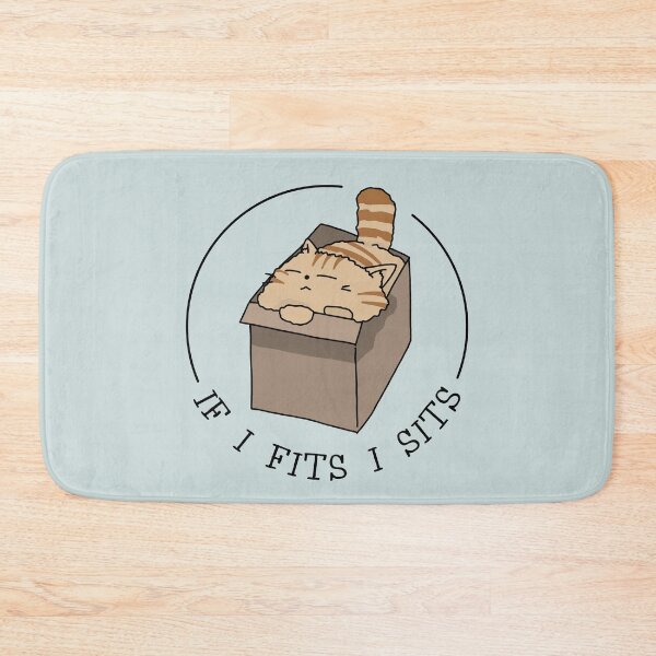 Item preview, If I Fits, I Sits - Cat in Cardboard Box designed and sold by STUDIO-72.