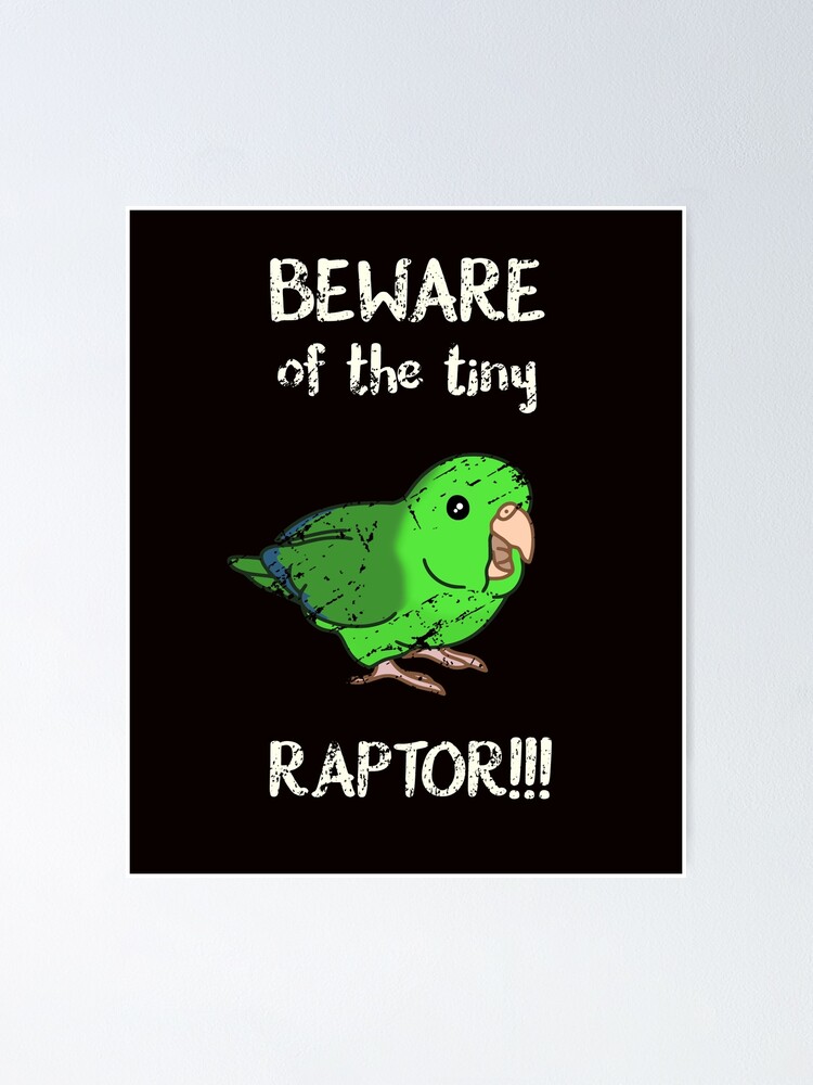 Beware Of The Tiny Raptor Funny Cockatiel Parrot' Men's Premium Tank Top