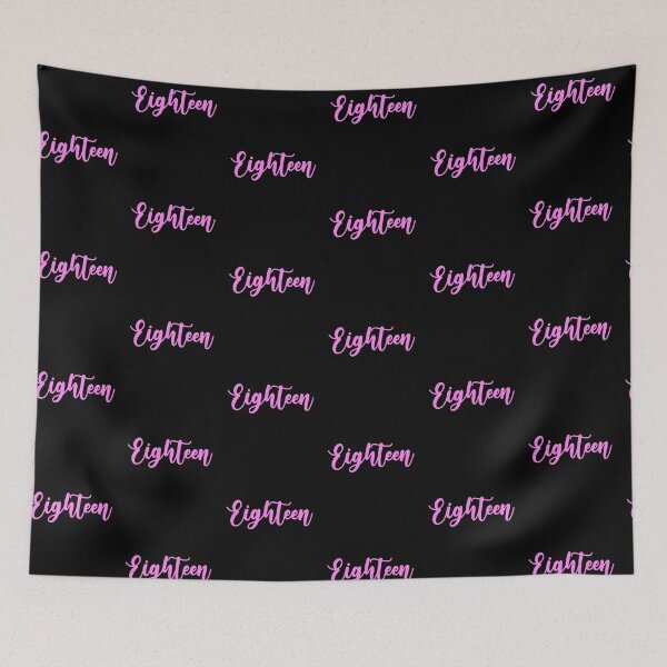 Item preview, Eighteen Years of Existence - Pink 18 Years Old 18th Birthday designed and sold by urban-design.