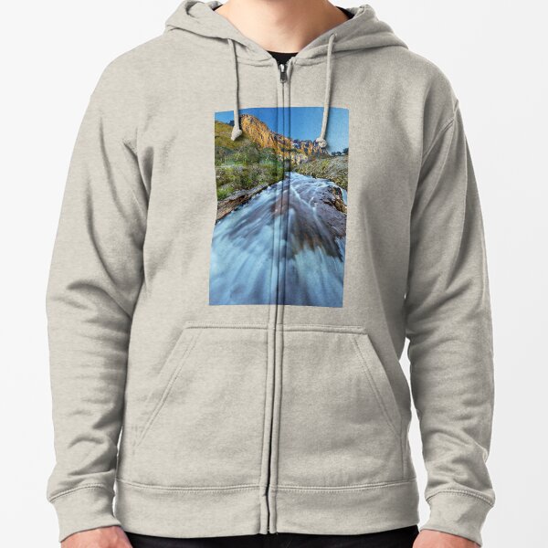 First light on Cradle Mountain Zipped Hoodie