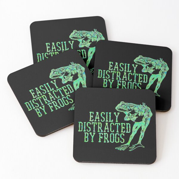 Item preview, Easily distracted by frogs Funny Quote designed and sold by AMSonArt.