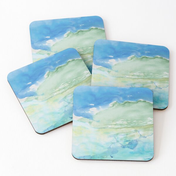Item preview, Sea nature life abstract painting gift idea designed and sold by Anna Härtelt.