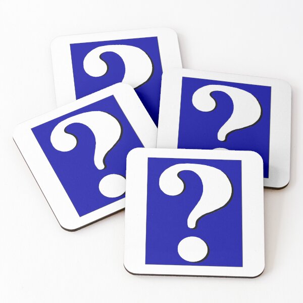 Item preview, Parks and Recreation - Question Mark Sticker - Blue designed and sold by bcrz.