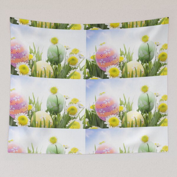 Item preview, easter eggs yellow flowers nature designed and sold by BestDesign87.