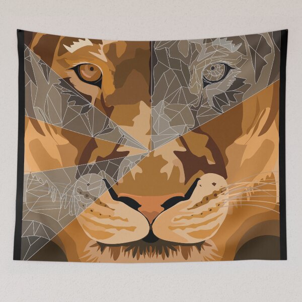 Item preview, Lion digitally drawn 3d line designed and sold by boec gear.