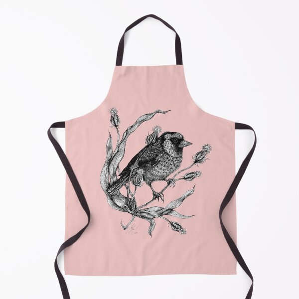 Item preview, Sweet bird Dorothee with plant pink designed and sold by Susanne Margarete Lutz.