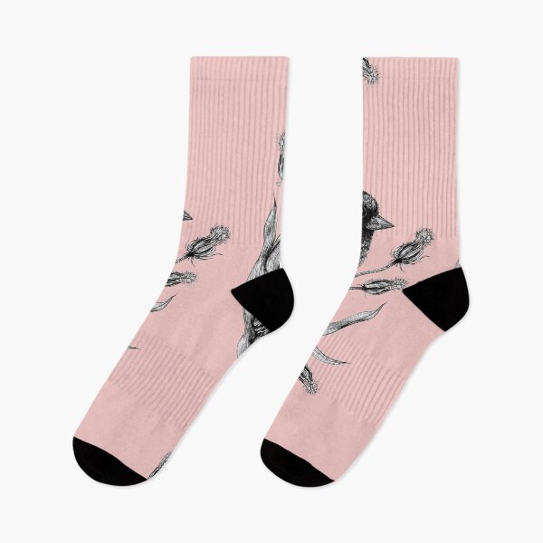Item preview, Sweet bird Dorothee with plant pink designed and sold by Susanne Margarete Lutz.