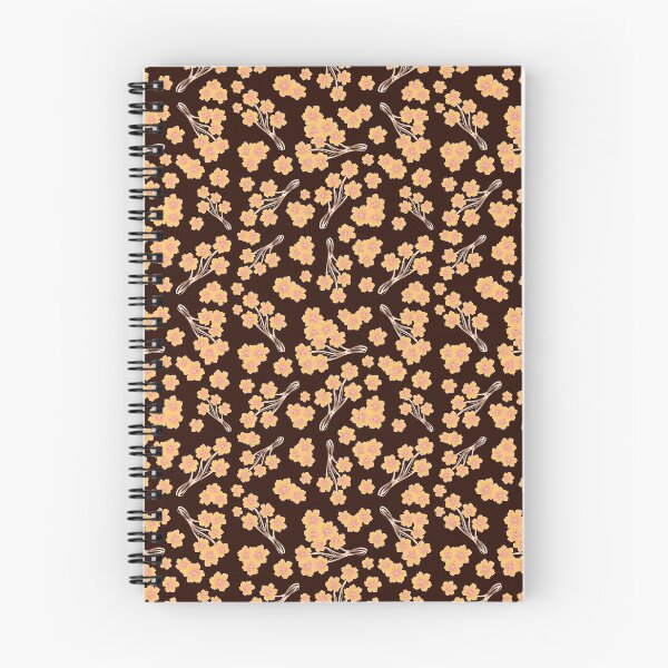 Item preview, DELICATE ORANGE & BROWN FLORAL PATTERN  designed and sold by Warenae.