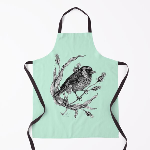 Item preview, Sweet bird Dorothee with plant pastel mint designed and sold by Susanne Margarete Lutz.