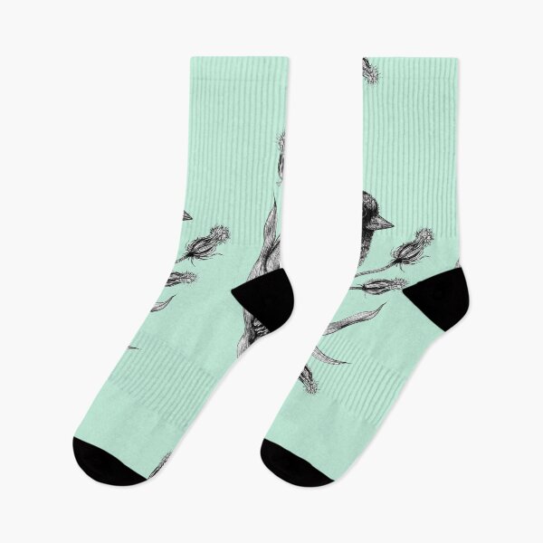Item preview, Sweet bird Dorothee with plant pastel mint designed and sold by Susanne Margarete Lutz.