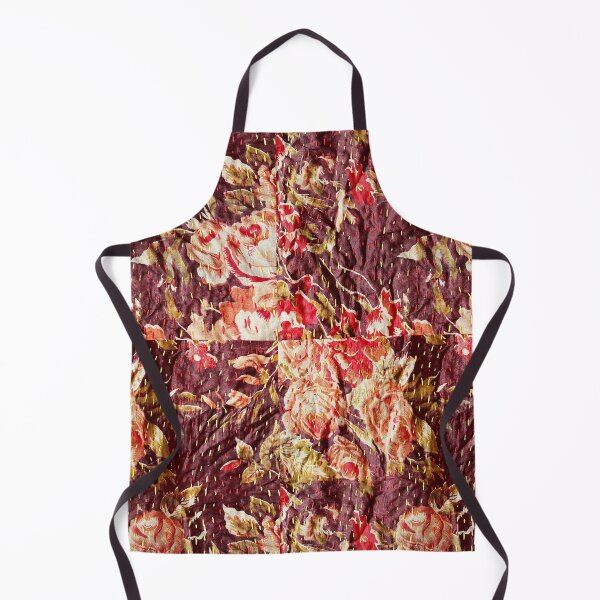 Item preview, Kantha Vintage Silk Floral Art designed and sold by Jujupem.