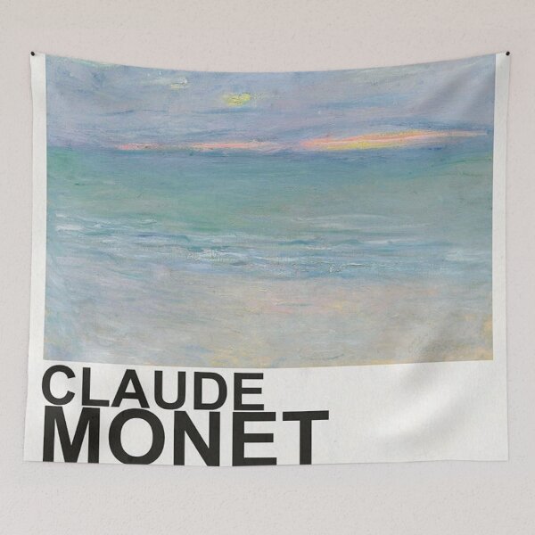 Item preview, Monet Marine Painting Minimalist Aesthetic designed and sold by Freshfroot.