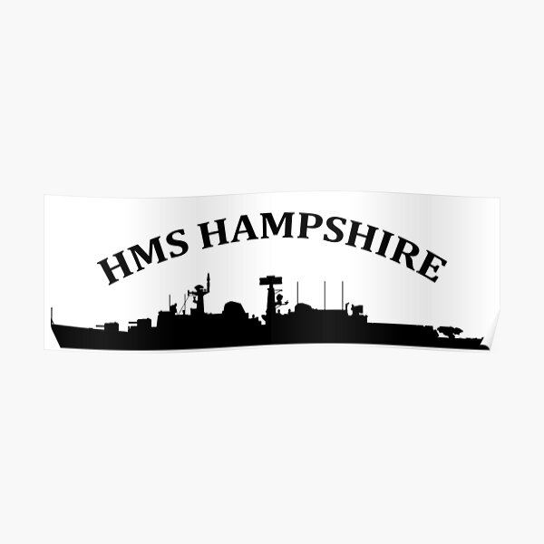 HMS HAMPSHIRE Poster