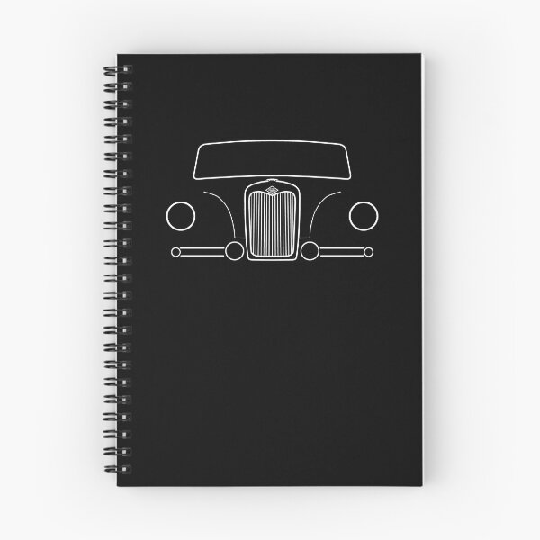 Item preview, Riley Pathfinder classic 1950s British car white outline graphic designed and sold by soitwouldseem.