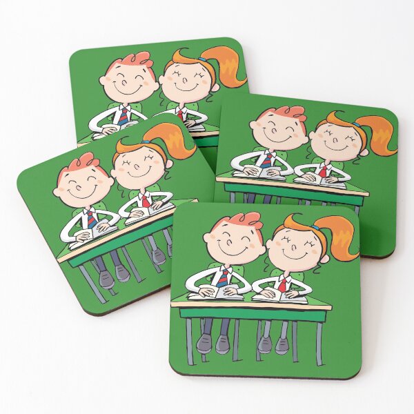 Item preview, boy and a girl nice children in the school desk designed and sold by duxpavlic.