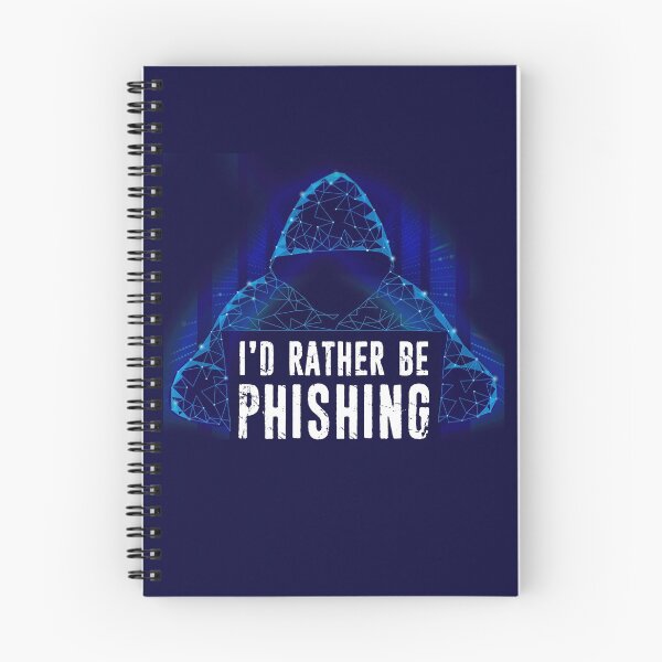 Item preview, I'd Rather Be Phishing Cyber Distressed designed and sold by niftee.