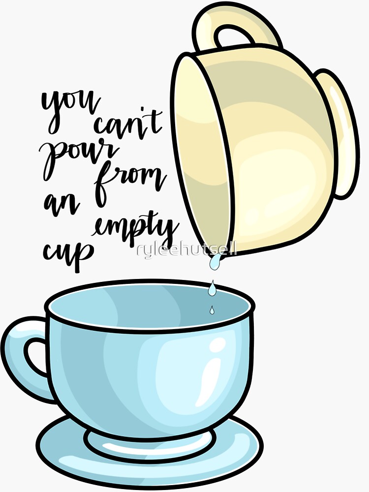 You Cannot Pour From An Empty Cup  Clear Glass Mug – Legendary Rootz