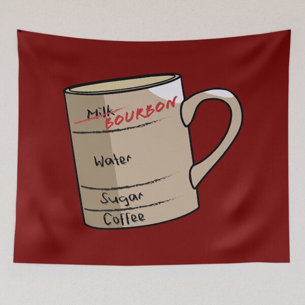 Item preview, The Bourbon Drinkers Coffee Instructions. Drinking humor designed and sold by MultistorieDog.