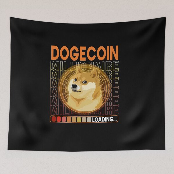 Item preview, Dogecoin Doge Crypto Millionaire to the Moon designed and sold by CoolCreative.