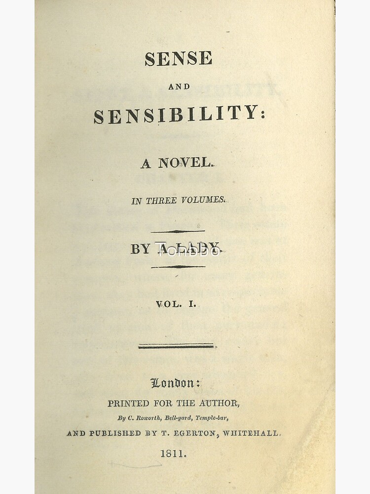 First edition: Sense and Sensibility