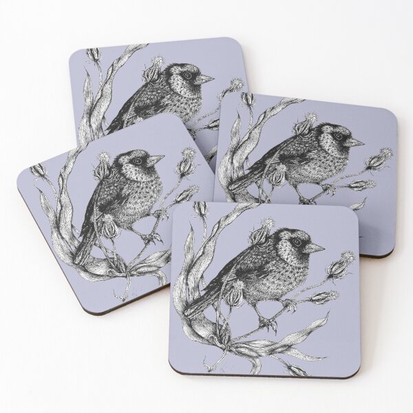 Item preview, Sweet bird Dorothee with plant stone-lavender designed and sold by Susanne Margarete Lutz.