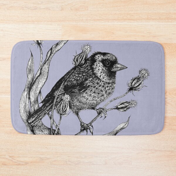 Item preview, Sweet bird Dorothee with plant stone-lavender designed and sold by Susanne Margarete Lutz.