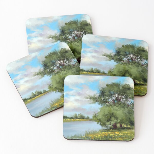 Item preview, Summer afternoon, digital oil painting, landscape designed and sold by Mikko Tyllinen.