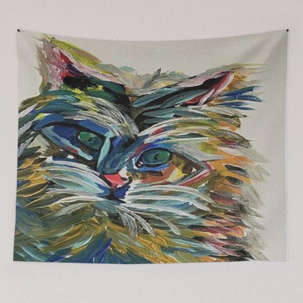 Item preview, Abstract cat designed and sold by marelysmartllc.