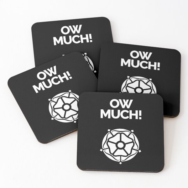 Yorkshire dialect Ow Much! Coasters (Set of 4)