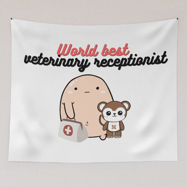 Item preview, World best veterinary receptionist designed and sold by Yellowsprint.