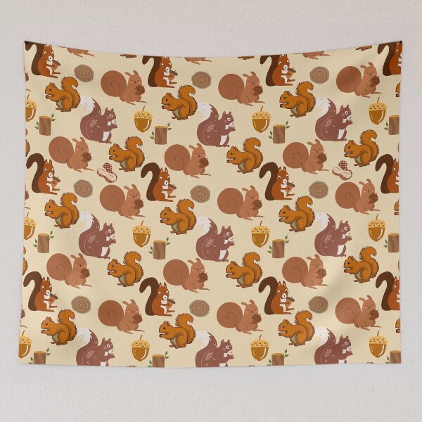 Item preview, Squirrel Themed Pattern designed and sold by Anannya  Mondal.