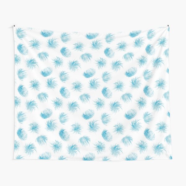 Rain flowers watercolor pattern Tapestry