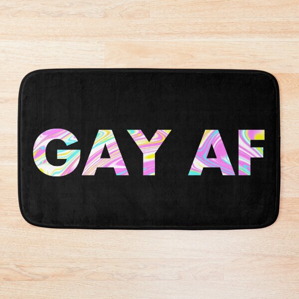 Item preview, Gay AF In Psychedelic Colours designed and sold by SquareClub.