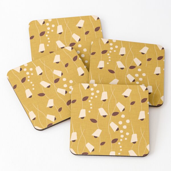 Item preview, 70s Vines Floral Mustard designed and sold by susycosta.