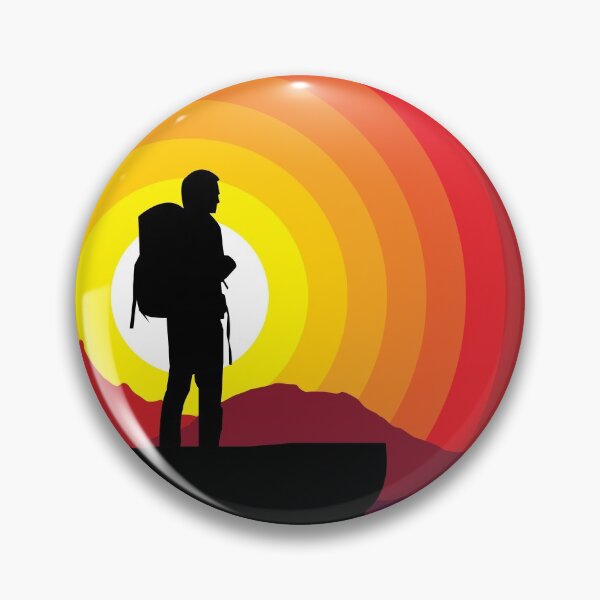 Item preview, Explore Dream Discover - Hiking Man Sunset Silhouette designed and sold by STUDIO-72.