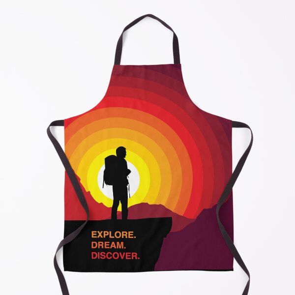 Item preview, Explore Dream Discover - Hiking Man Sunset Silhouette designed and sold by STUDIO-72.