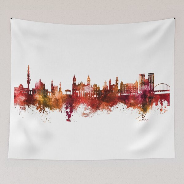 Item preview, Pamplona Spain Skyline designed and sold by ArtPrints.