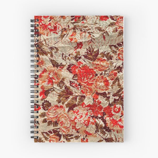 Item preview, Vintage Kantha silk from India floral tones antique roses designed and sold by Jujupem.