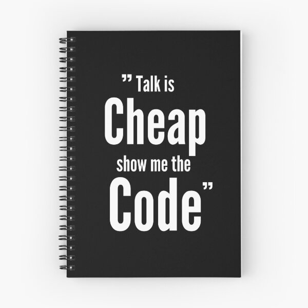 Item preview, Talk is cheap Show me the code Code lover designed and sold by tshirtsandme.
