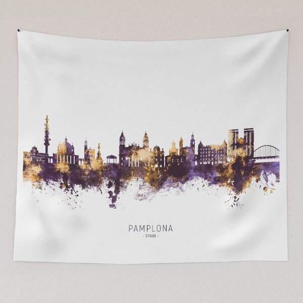 Item preview, Pamplona Spain Skyline designed and sold by ArtPrints.