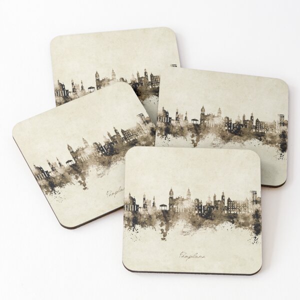 Item preview, Pamplona Spain Skyline designed and sold by ArtPrints.
