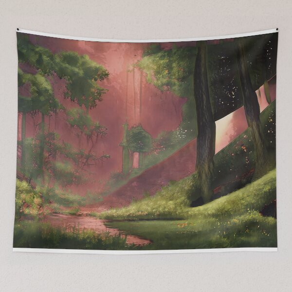 Item preview, Abstract Solarpunk Future Landscape designed and sold by BioDigital-Jazz.
